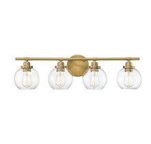 Savoy House 8-4050-4-322 - Carson 4-Light Bathroom Vanity Light in Warm Brass