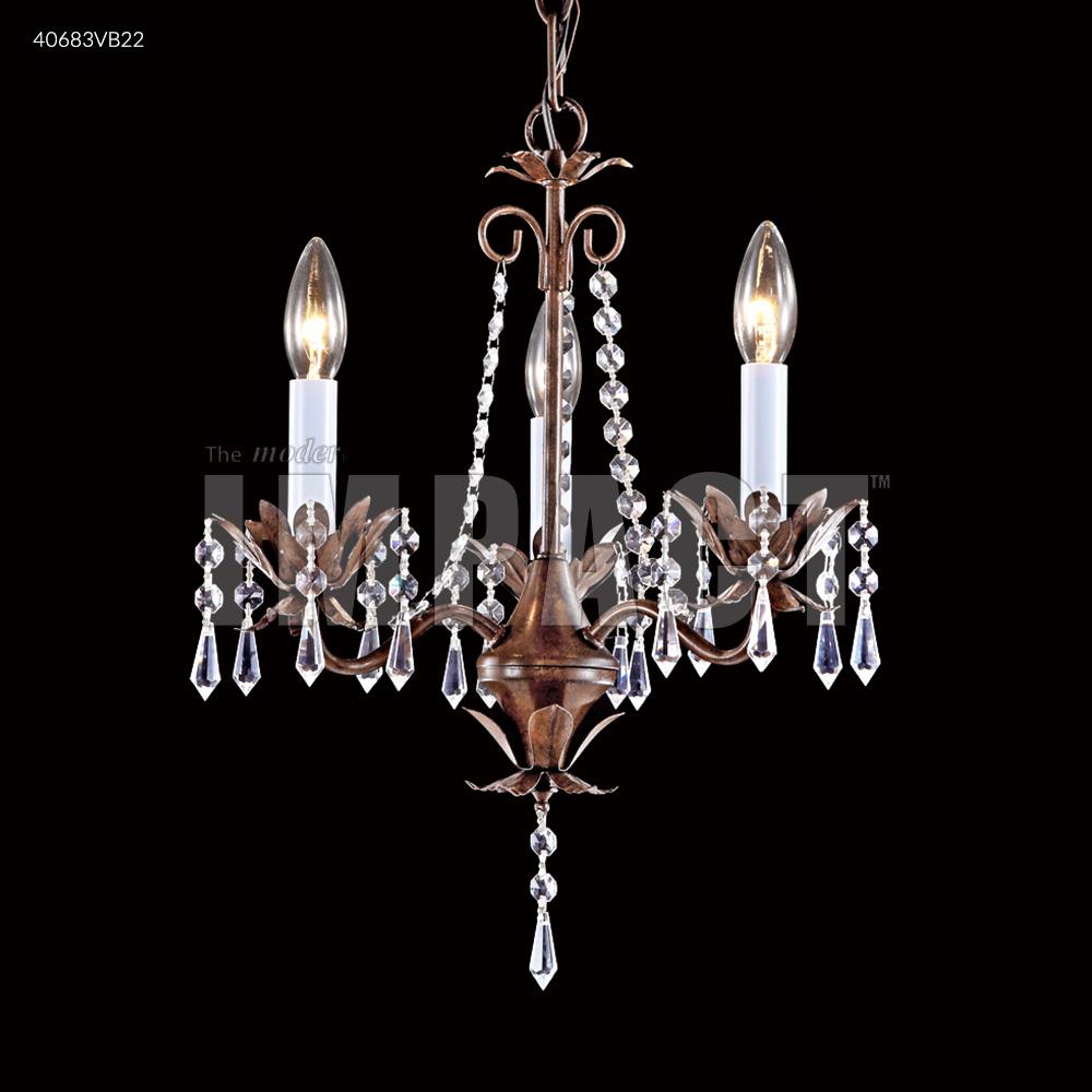 3 Light Mini Crystal Chandelier