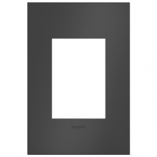 Legrand AWC1G3SBL4 - adorne® Satin Black One-Gang-Plus Screwless Wall Plate