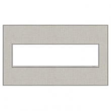 Legrand AWM4GTL4 - adorne® True Linen Four-Gang Screwless Wall Plate