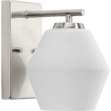 Progress P300430-009 - Copeland Collection One-Light Brushed Nickel Mid-Century Modern Vanity Light