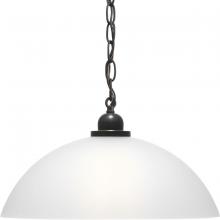 Progress P500149-020 - Classic Dome Collection One-Light Antique Bronze Transitional Pendant