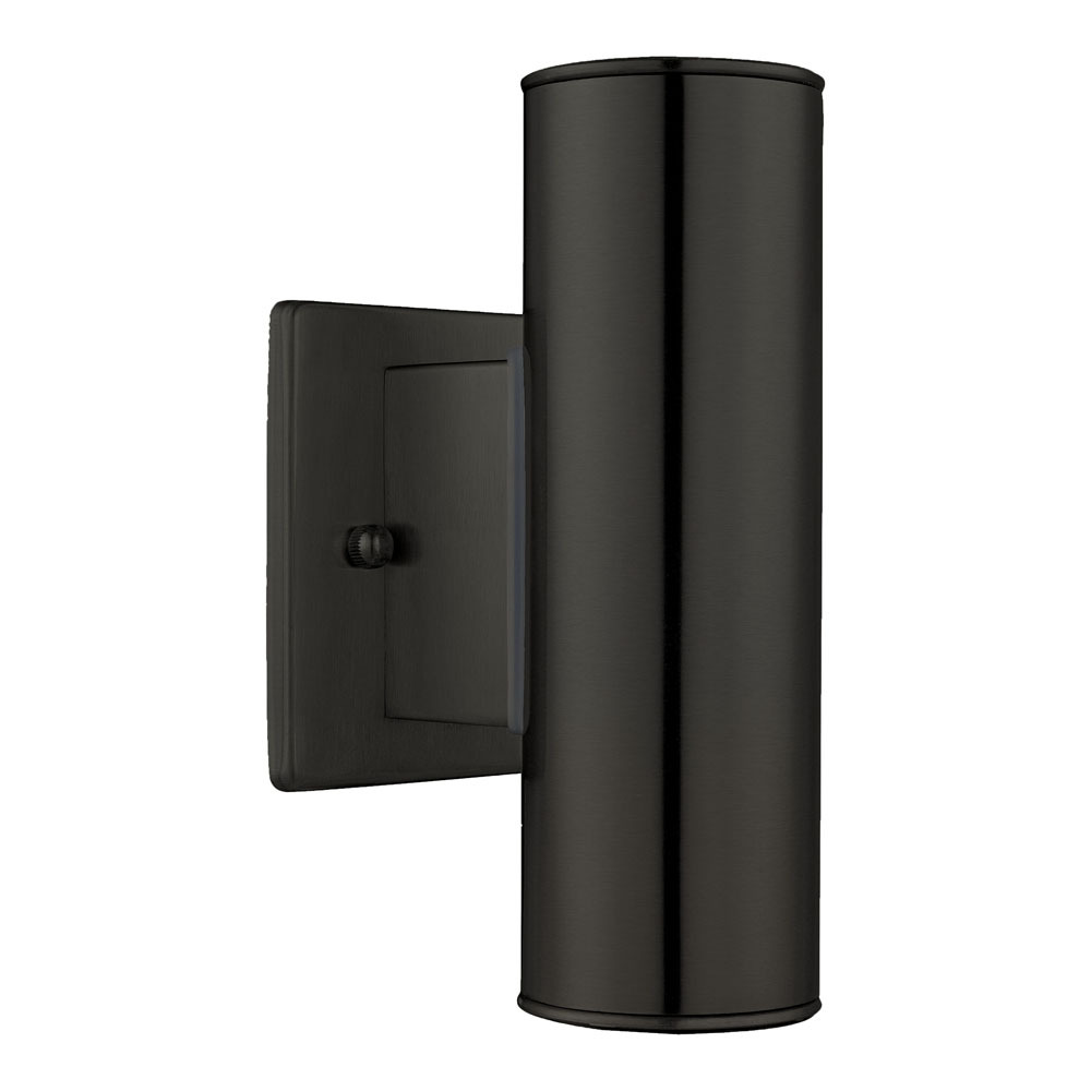 2 LT Outdoor Wall Light With Matte Black Finish 2-50W GU10