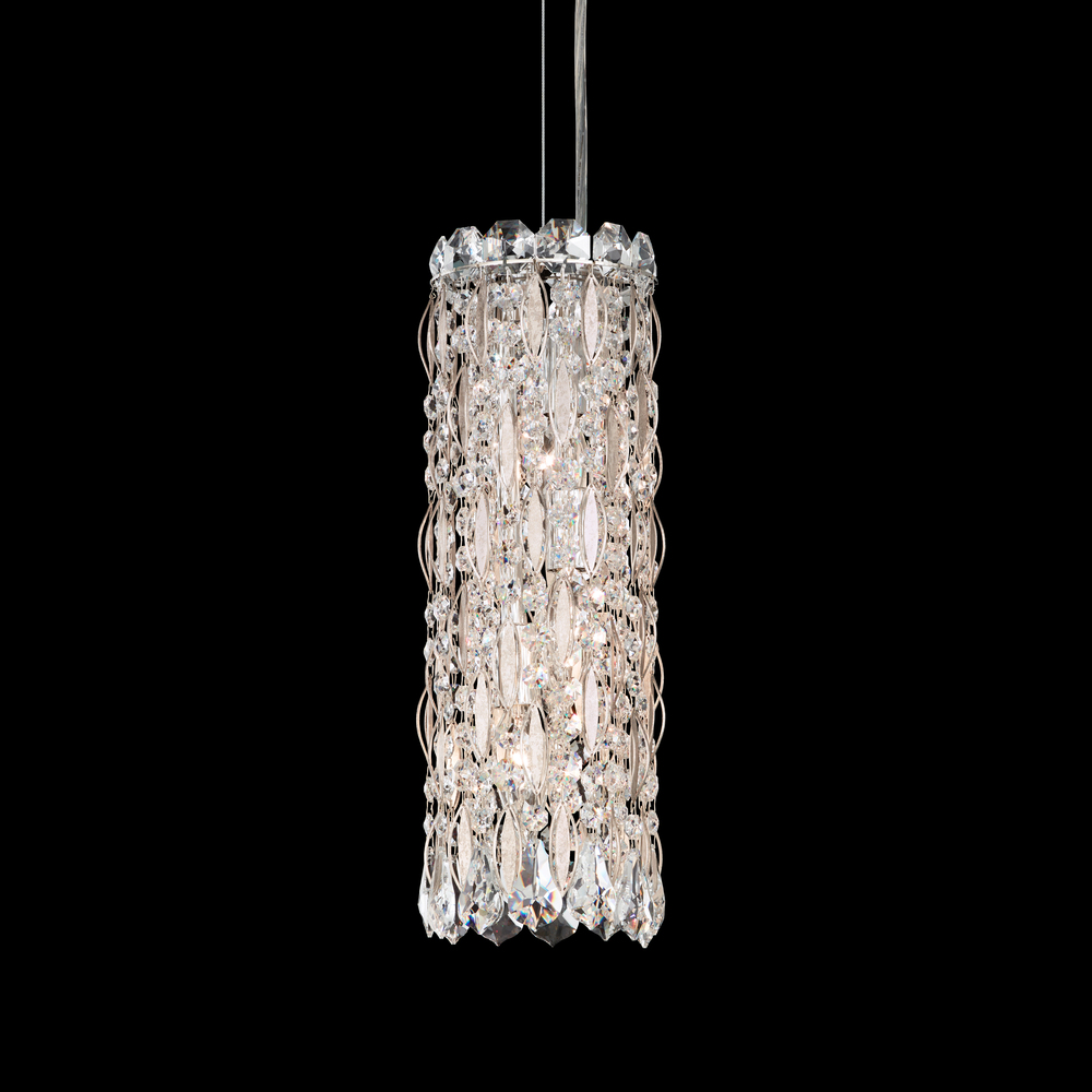 Sarella 3 Light 120V Mini Pendant in Polished Stainless Steel with Radiance Crystal