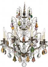 Schonbek 1870 5771-22H - Bordeaux 8 Light 120V Chandelier in Heirloom Gold with Clear Heritage Handcut Crystal