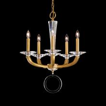 Schonbek 1870 MA1005N-55O - Emilea 5 Light 120V Chandelier in Jet Black with Clear Optic Crystal