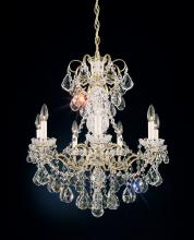 Schonbek 1870 3656-22H - New Orleans 7 Light 120V Chandelier in Heirloom Gold with Heritage Handcut Crystal