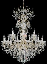 Schonbek 1870 3660-40H - New Orleans 18 Light 120V Chandelier in Polished Silver with Heritage Handcut Crystal