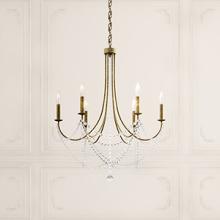 Schonbek 1870 RJ1006N-76H - Verdana 6 Light Chandelier In Heirloom Bronze With Clear Heritage Crystal