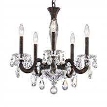 Schonbek 1870 S8605N-48R - San Marco 5 Light 120V Chandelier in Antique Silver with Clear Radiance Crystal