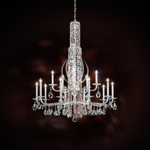 Schonbek 1870 RS8415N-51H - Siena 17 Light 120V Chandelier in Black with Clear Heritage Handcut Crystal