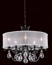 Schonbek 1870 VA8305N-06H2 - Vesca 5 Light 120V Chandelier in White with Heritage Handcut Crystal