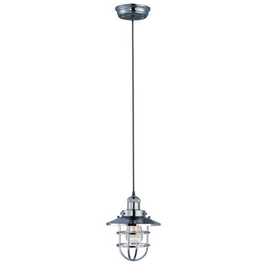 Mini Hi-Bay 1-Light Pendant Cord Hung W/Bulb