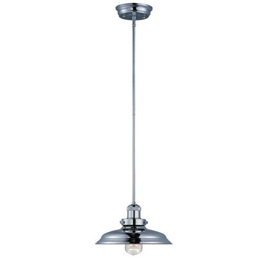 Mini Hi-Bay 1-Light Pendant Stem Hung W/Bulb