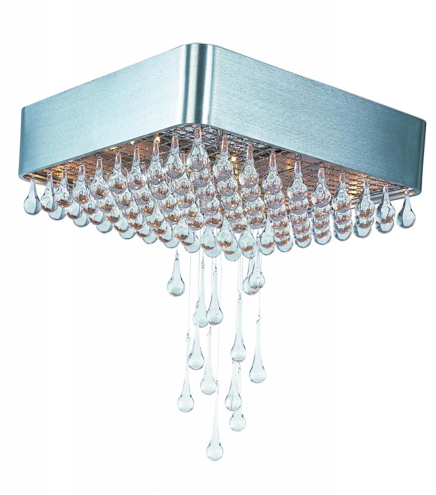 Drops-Flush Mount Chandelier