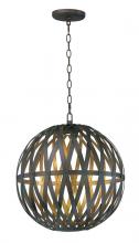 Maxim 35054BZGTGLD - Weave 1-Light LED Pendant