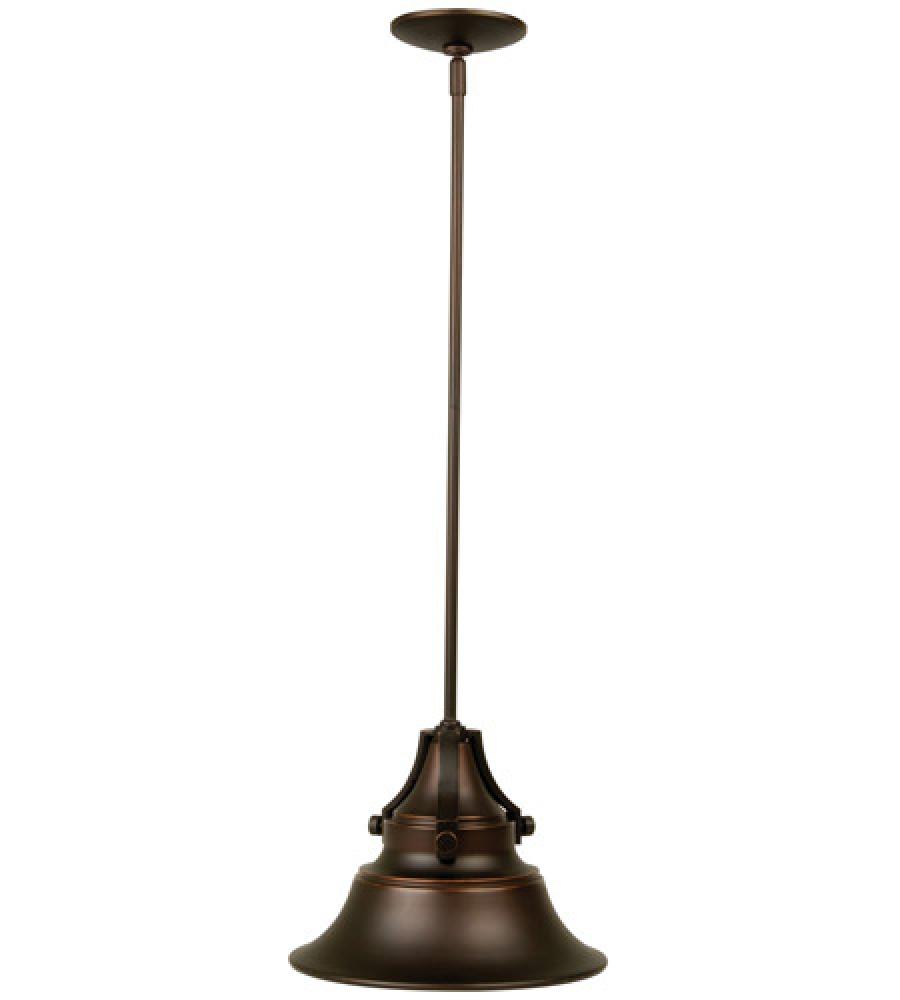 Union 1 Light Medium Outdoor Pendant in Oiled Bronze Gilded