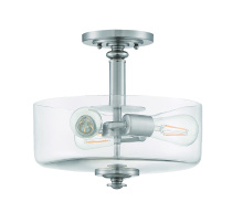 Craftmade 49853-BNK-C - 3 Light Convertible Semiflush
