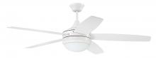 Craftmade PHZ52W5 - 52" Phaze II 5-Blade in White w/ White Blades