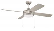 Craftmade LAV52BN4LK-LED - 52" Laval in Brushed Nickel w/ Brushed Nickel/Mapple Blades