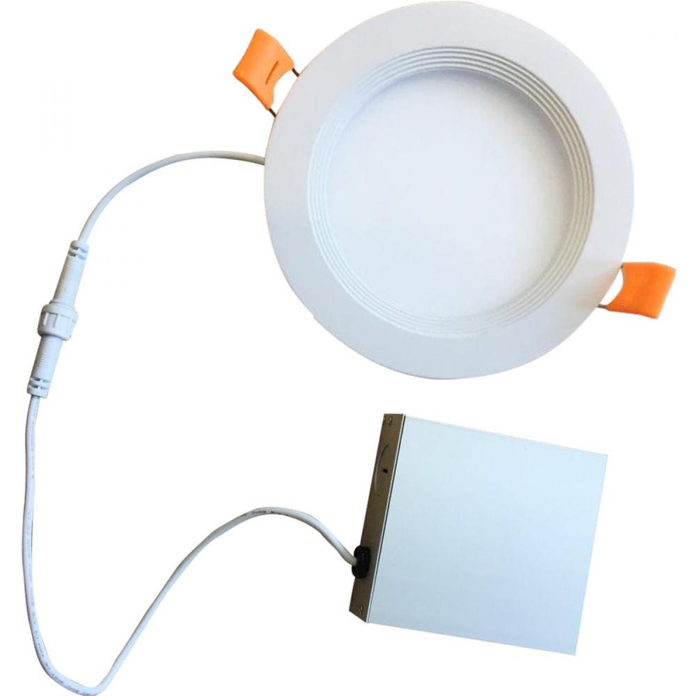773231 7W LED 3" RECESSED DOWNLIGHT W/ METAL JBOX & BAFFLE WHITE ROUND DIMMABLE 90CRI 3000K 120V
