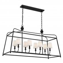 Crystorama 2249-BF - Libby Langdon Sylvan 8 Light Black Forged Chandelier