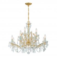 Crystorama 4479-GD-CL-MWP - Maria Theresa 29'' Hand Cut Crystal Gold Chandelier