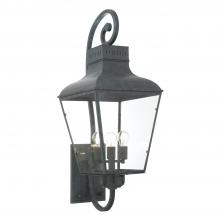 Crystorama DUM-9804-GE - Dumont 4 Light Graphite Outdoor Sconce