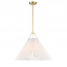 Crystorama GAM-71005-AG - Gamma 1 Light Aged Brass Chandelier