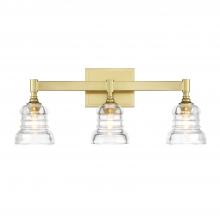 Crystorama GRG-1043-AG - Gregory 23.75'' Aged Brass Bathroom Vanity