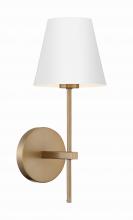 Crystorama XAV-B8321-VG - Xavier 1 Light Vibrant Gold Sconce