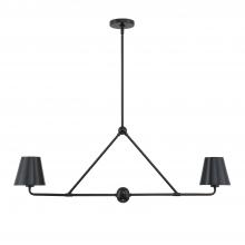 Crystorama XAV-B9302-MK - Xavier 2 Light Matte Black Chandelier