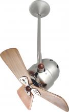 Matthews Fan Company BD-BN-WD - Bianca Direcional ceiling fan in Brushed Nickel finish with solid sustainable mahogany wood blades