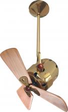 Matthews Fan Company BD-PB-WD - Bianca Direcional ceiling fan in Polished Brass finish with solid sustainable mahogany wood blades