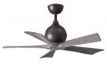 Matthews Fan Company IR5-TB-BW-42 - Irene-5 five-blade paddle fan in Textured Bronze finish with 42" solid barn wood tone blades.