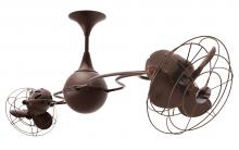 Matthews Fan Company IV-BZZT-MTL - Italo Ventania 360° dual headed rotational ceiling fan in bronzette finish with metal blades.