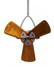 Matthews Fan Company JD-BN-WD - Jarold Direcional ceiling fan in Brushed Nickel finish with solid sustainable mahogany wood blades