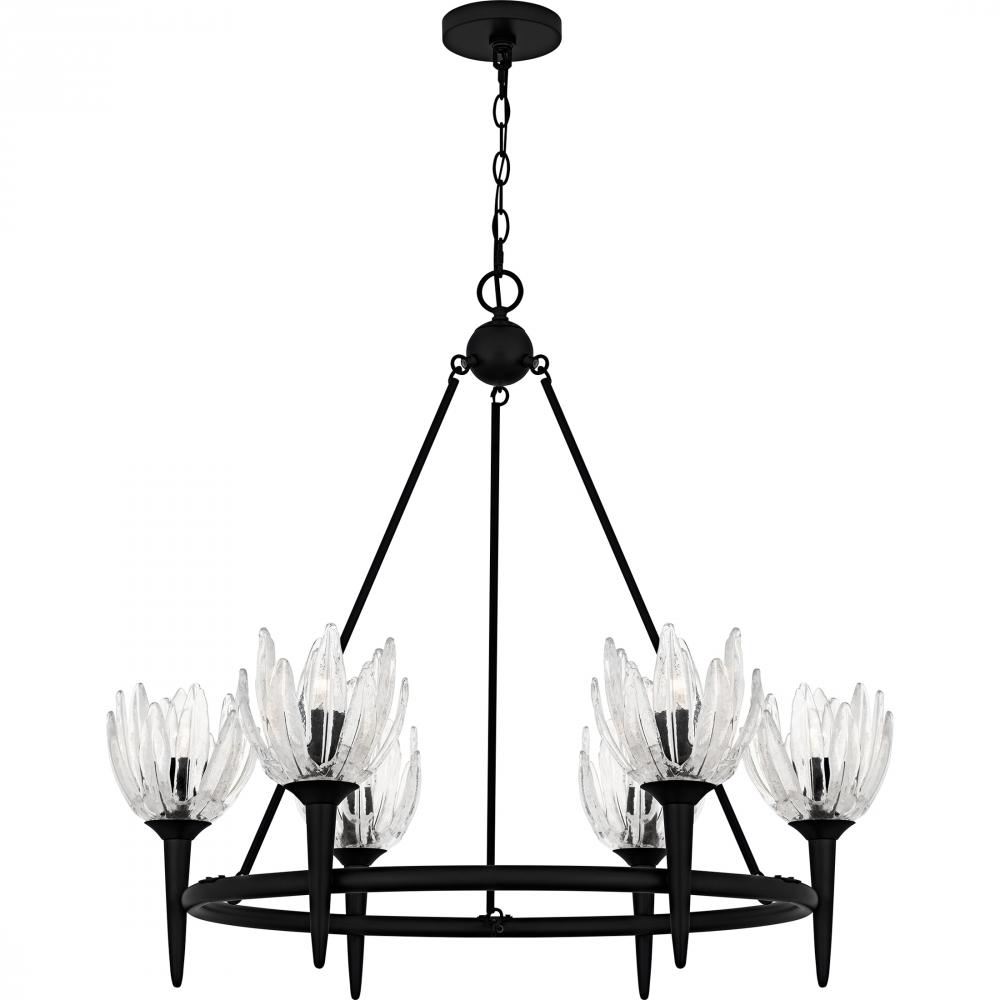 Shea 6-Light Matte Black Chandelier