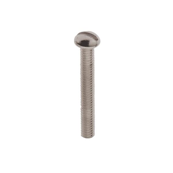 Steel Round Head Slotted Machine Screws; 8/32; 1-1/4" Length; Zinc Plated Finish