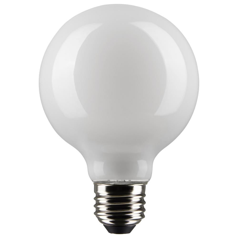 6 Watt G25 LED; White; Medium base; 90 CRI; 2700K; 120 Volt