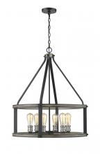 Z-Lite 472-6D-ABB - 6 Light Chandelier