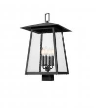 Z-Lite 5015PHBS-BK - 4 Light Outdoor Post Mount Fixture