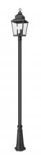 Z-Lite 5029PHBR-519P-BK - 3 Light Outdoor Post Mounted Fixture