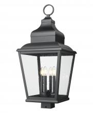 Z-Lite 5029PHXLS-BK - 4 Light Outdoor Post Mount Fixture