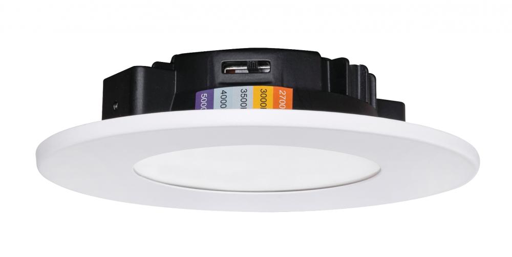 Connor 4'' Flush Mount LED 120V,12W,5 CCT, WH