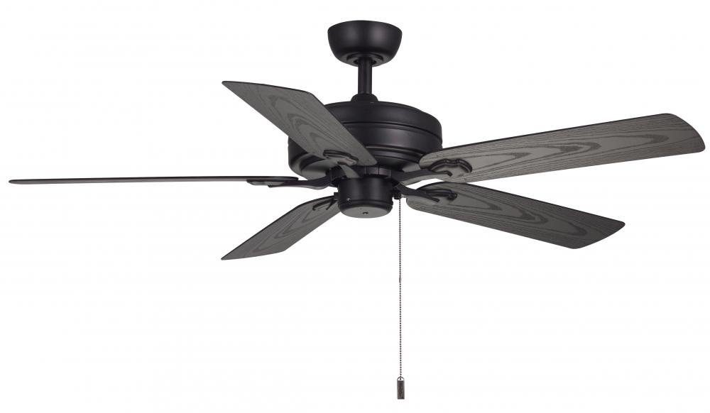 Courtyard Matte Black Ceiling Fan