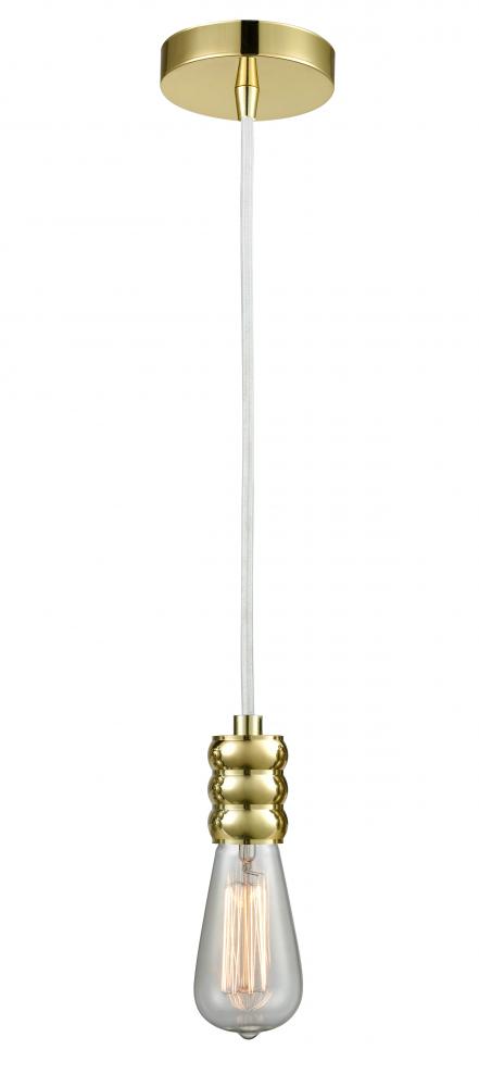 Gatsby - 1 Light - 2 inch - Gold - Cord hung - Mini Pendant