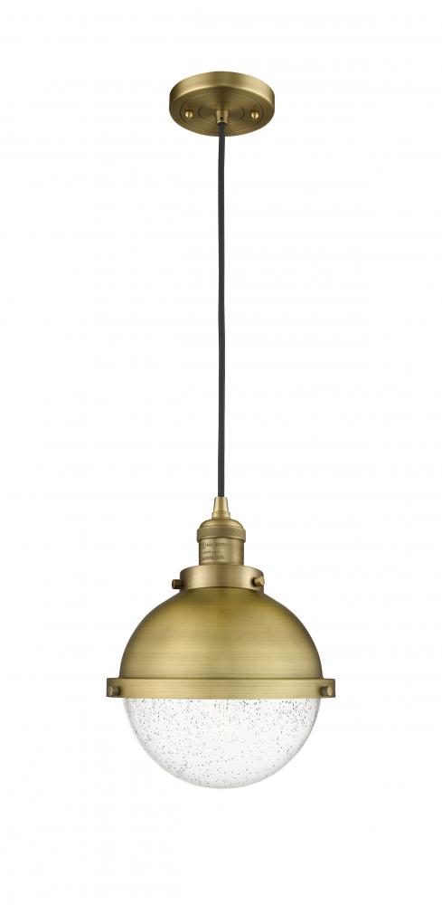 Hampden - 1 Light - 9 inch - Brushed Brass - Cord hung - Mini Pendant