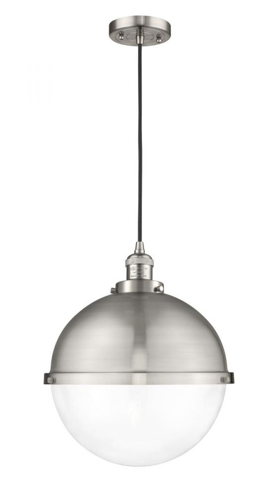 Hampden - 1 Light - 13 inch - Brushed Satin Nickel - Cord hung - Pendant