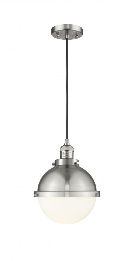 Hampden - 1 Light - 9 inch - Brushed Satin Nickel - Cord hung - Mini Pendant